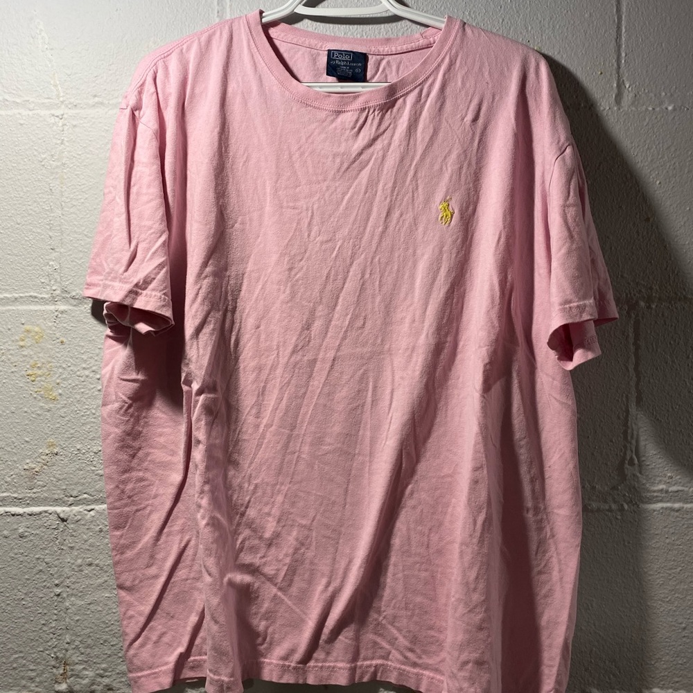 Pink polo tee